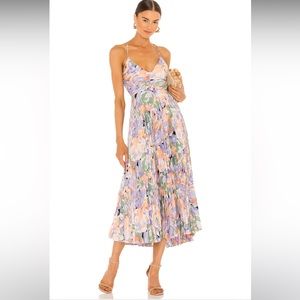 ASTR Blythe Dress in Coral Multi size large